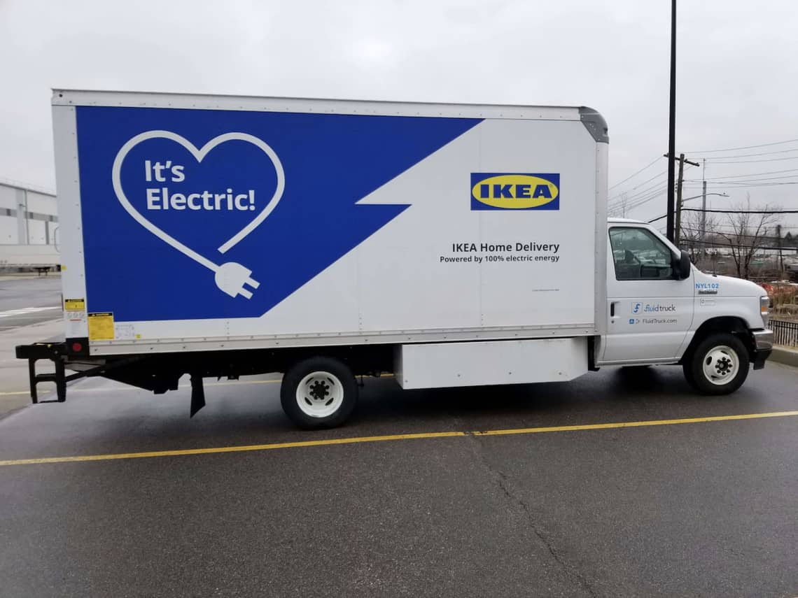 IKEA в США переведет свой парк доставки последней мили на электромобили